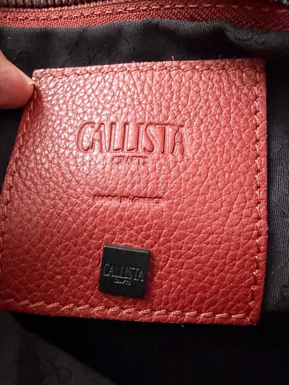 Callista Kazia Nano Crossbody Red Grained Leather Bag NWT MSRP $220 - Picture 2 of 5